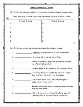 8th Grade Science 8 States Of Matter Worksheet Answers