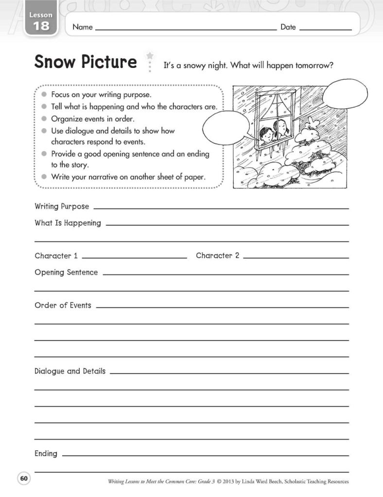 grade 5 creative writing worksheets
