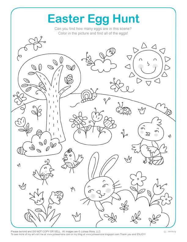 Easter Worksheets For Kids