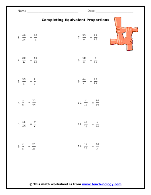 6th Grade Math Worksheets Ratios