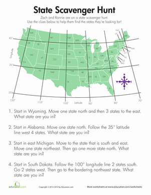 Geography Worksheets 3rd Grade