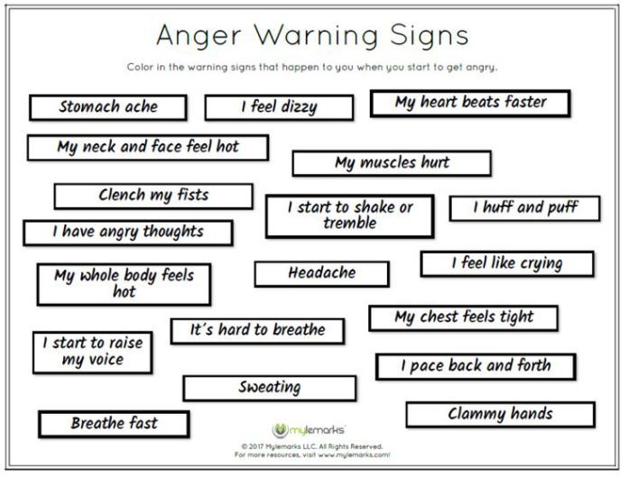 Anger Management Worksheets For Adults Pdf