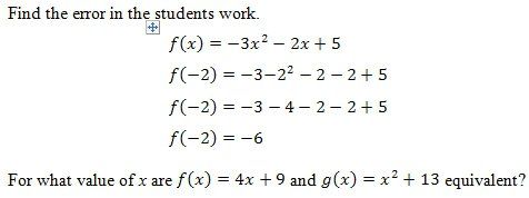 Function Notation Worksheet 2 Answers