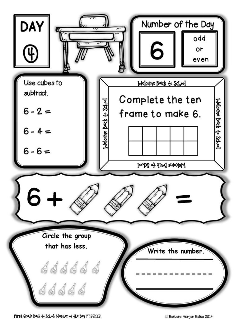 Number Sense Worksheets For Grade 1