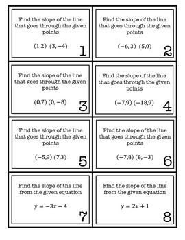 Finding Slope From Two Points Worksheet Pdf