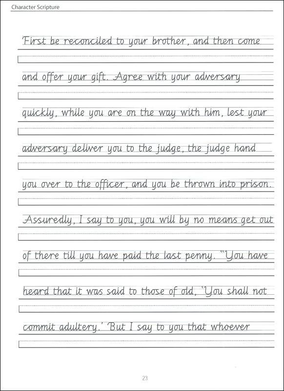 Handwriting Practice Sentences Free