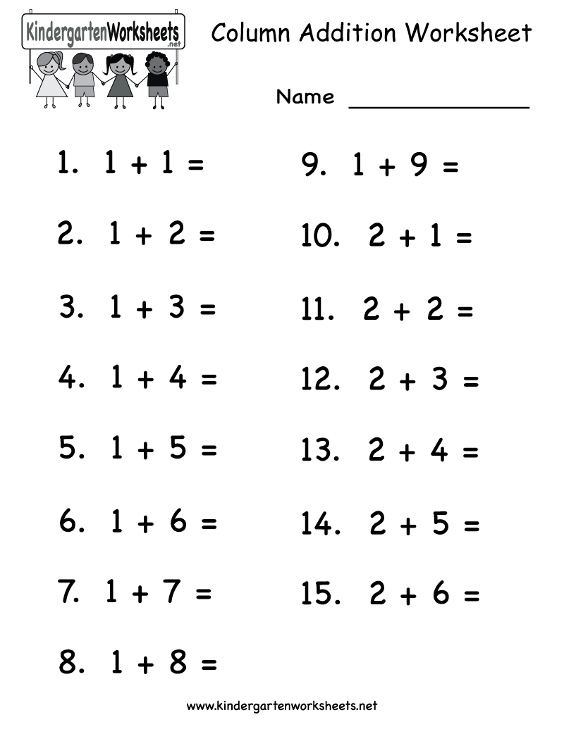 Kindergarten Math Worksheets Free