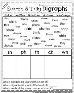 First Grade Phonics Worksheets Grade 1