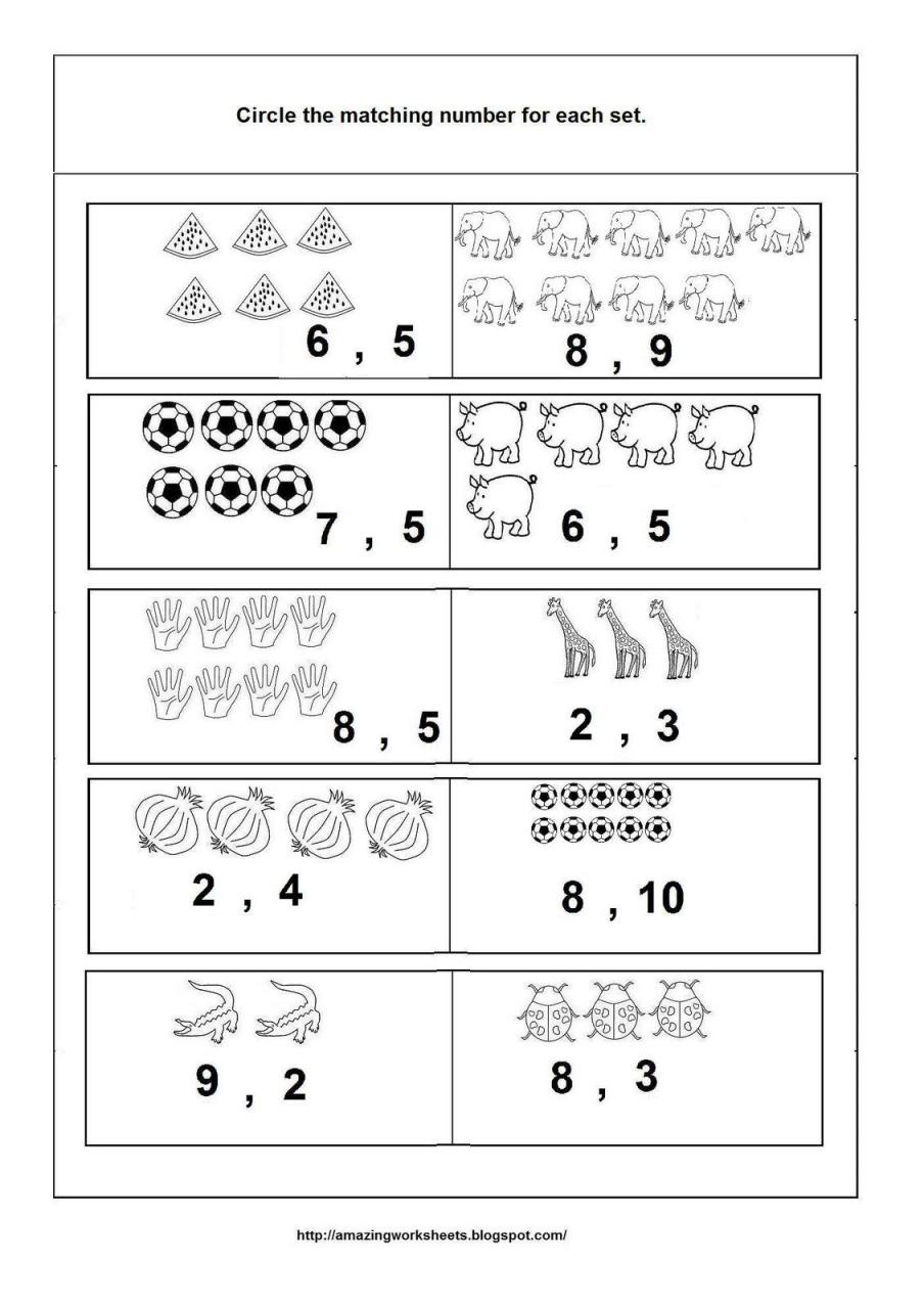 Kindergarten Worksheets Math