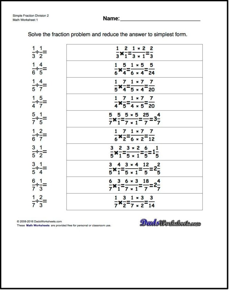 Cross Multiplication Worksheet 7th Grade