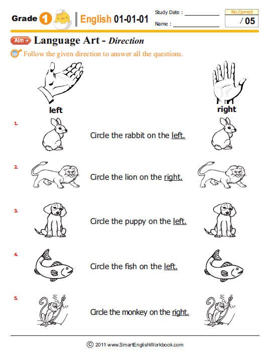 1st Grade English Worksheets Pdf