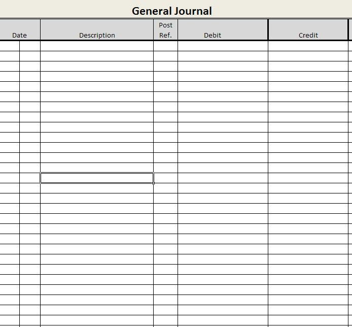 Worksheet Accounting Format