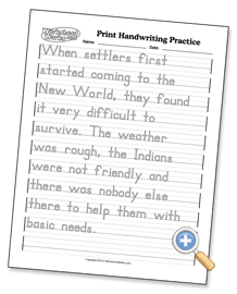 Print Handwriting Worksheets Pdf