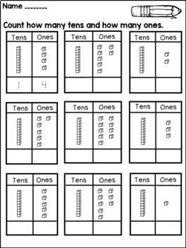 Tens And Ones Worksheets Pdf