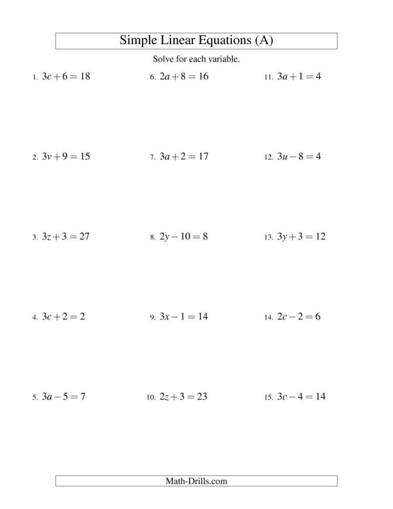 Writing Algebraic Expressions Worksheet Pdf