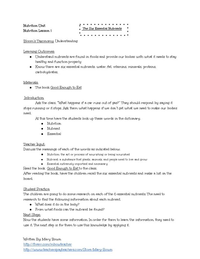 Nutrition In Plants For Class 7 Worksheet