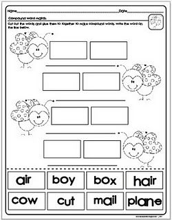 Compound Words Worksheet Pdf For Kindergarten