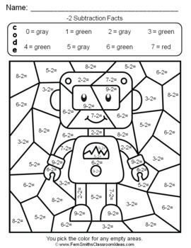 Coloring Math Worksheets For 2nd Grade