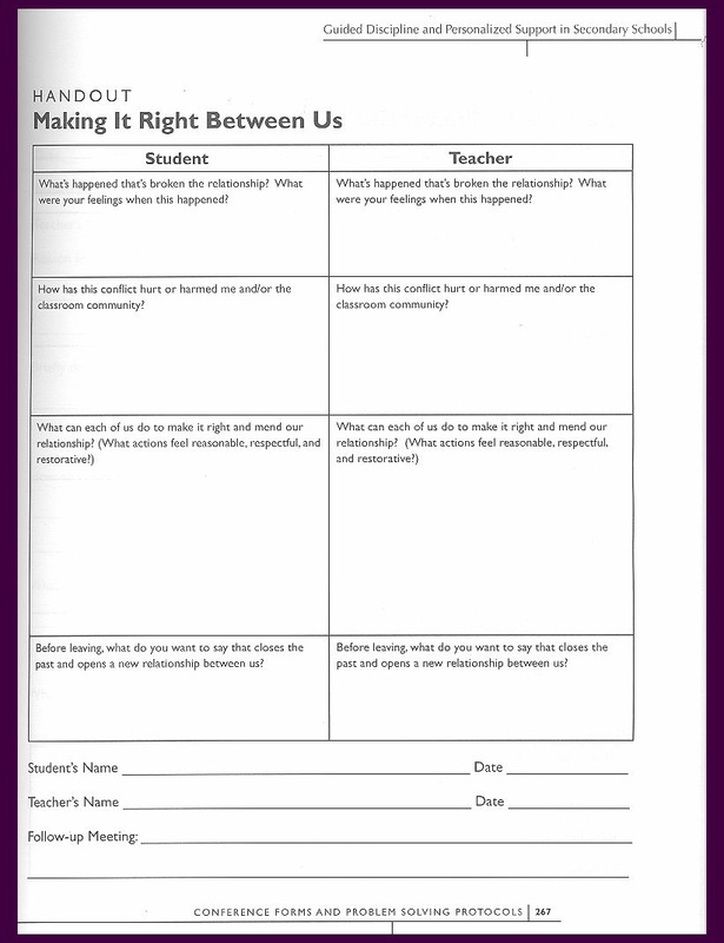Boundaries Worksheet For Kids