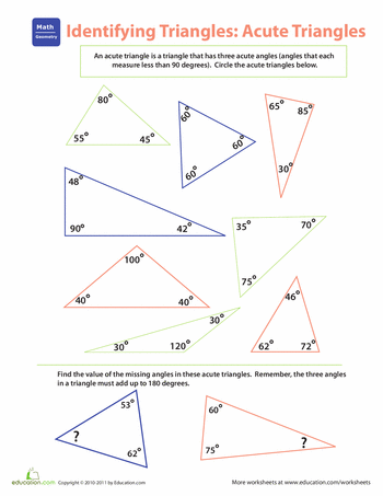 Finding Missing Angles In Triangles Worksheet Ks2