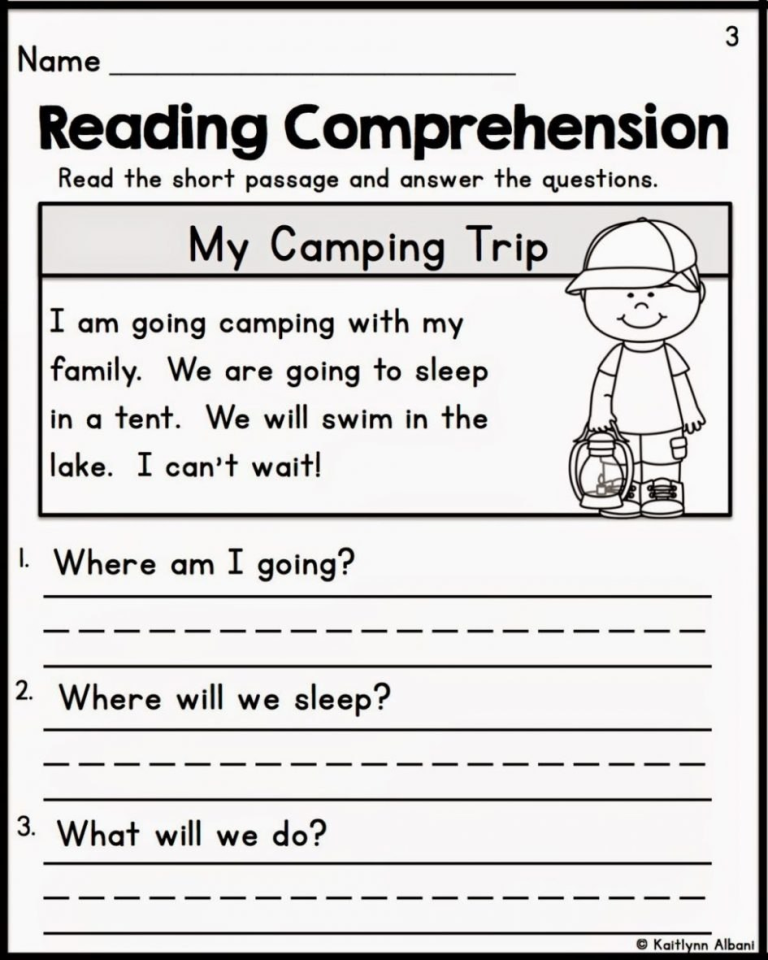 Free Printable Worksheets For Kindergarten And First Grade