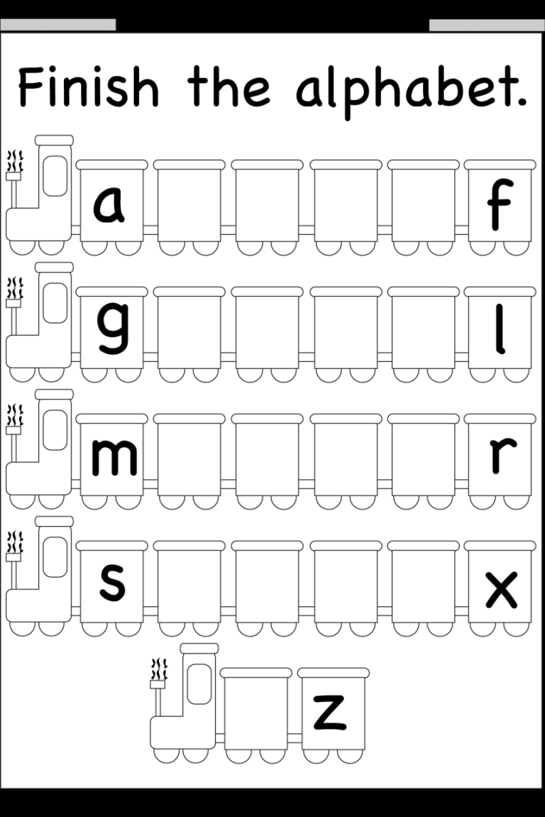Printable Alphabet Worksheets Preschool