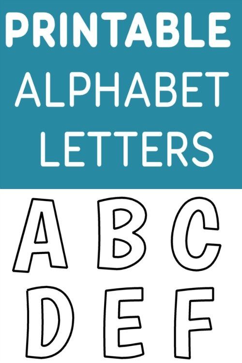 Free Printable Alphabet Letters For Crafts