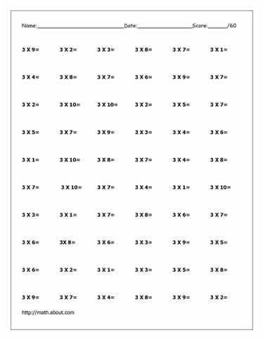 Print Out Multiplication Tables Printable Pdf