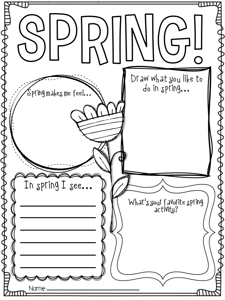 Spring Worksheets For Grade 1