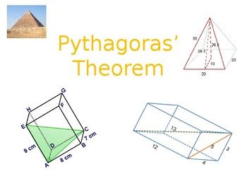 3d Pythagoras Worksheet