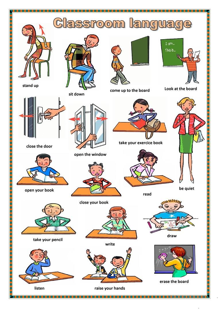 Worksheets Classroom Language Flashcards
