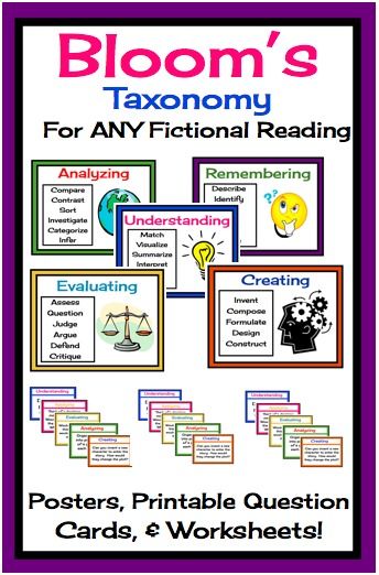 Blooms Taxonomy Reading Comprehension Activities Pdf