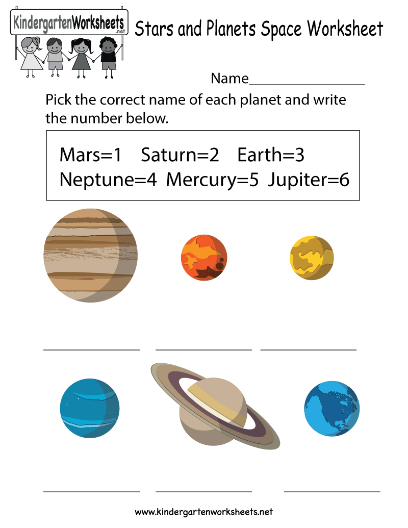 Planets Worksheets For Kids