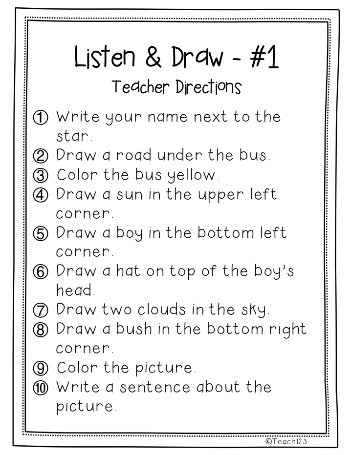 Listening Comprehension Activities For Elementary Students