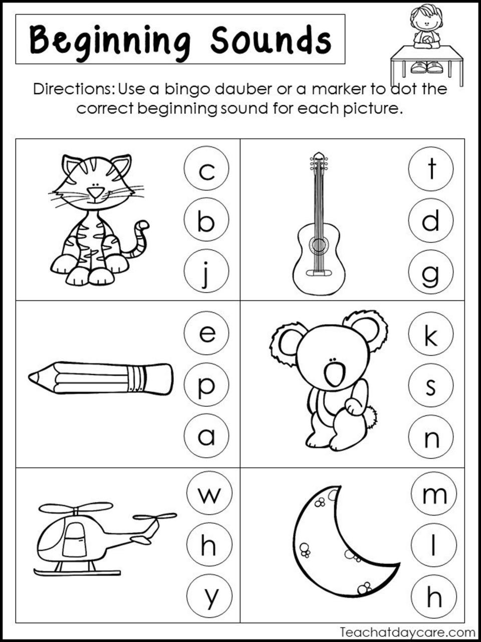Letter A Sound Worksheets For Kindergarten