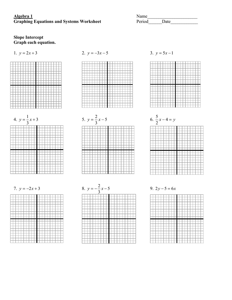 35 Graphing Linear Equations Worksheet Algebra 2 Worksheet Database
