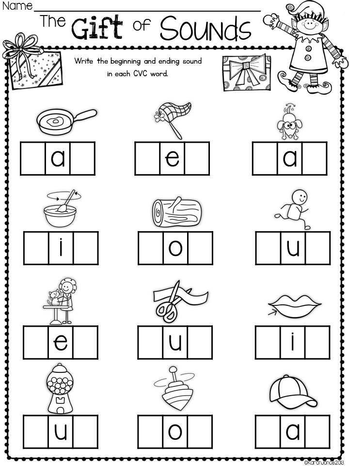 Beginner Kindergarten Language Arts Worksheets