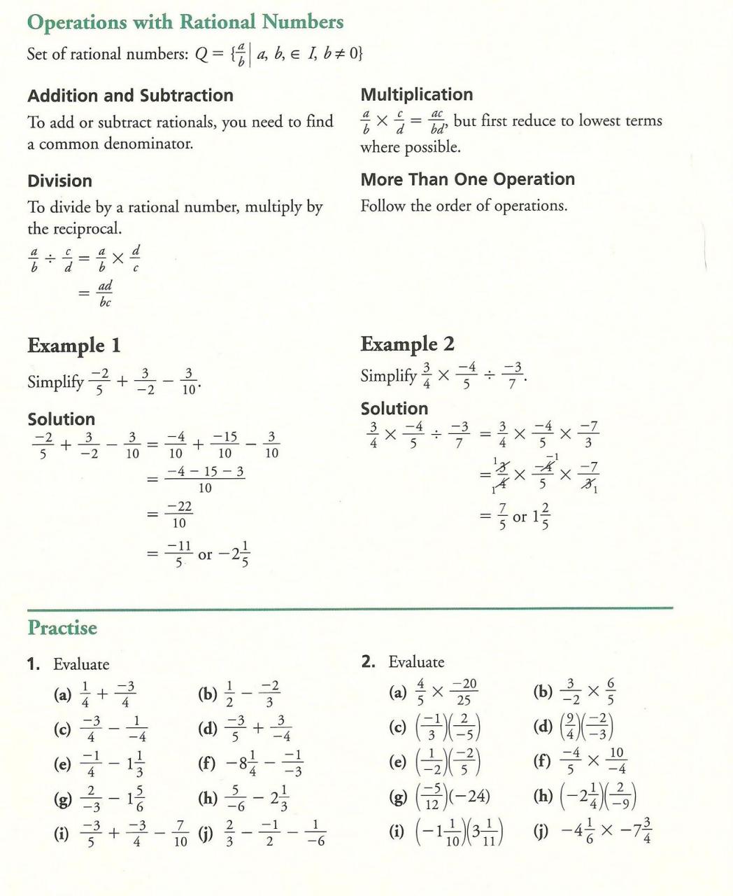 10Th Grade Math Worksheets With Answers
