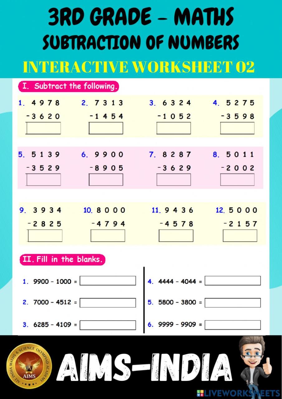 Grade 5 Math Worksheets India