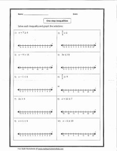 Absolute Value Inequalities Worksheet Algebra 1 Try this sheet
