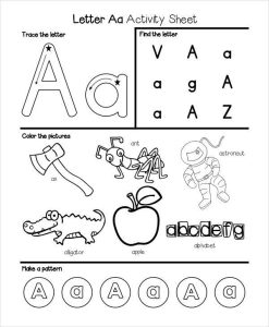 Alphabet Worksheet for Kindergarten Pdf 6 Kindergarten Worksheet