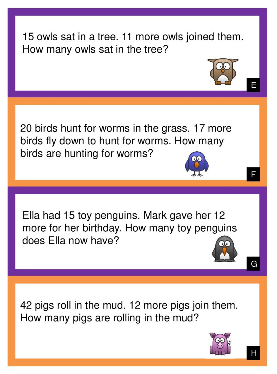10 Amazing 1st Grade Math Word Problems Worksheets Samples Worksheet Hero