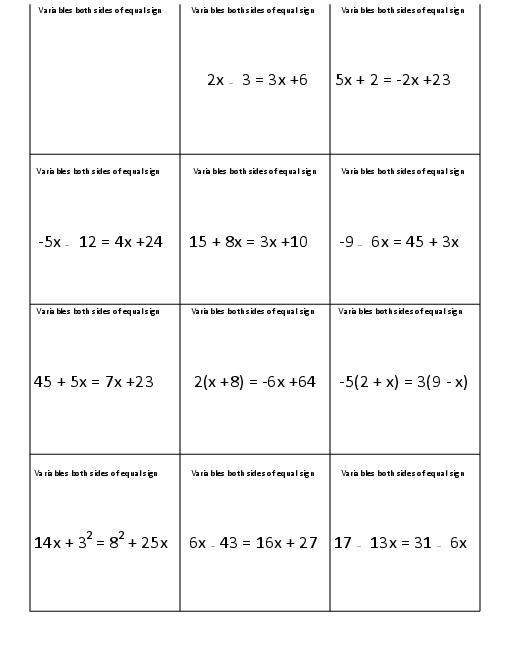 9 Best Images of Multi Step Equations Worksheet TwoStep Equations