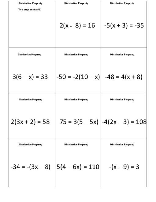 Solving Multi Step Equations Worksheet 8Th Grade