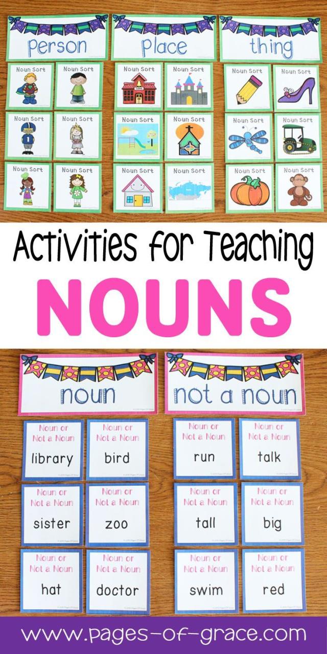 Common Noun Worksheets For Kindergarten