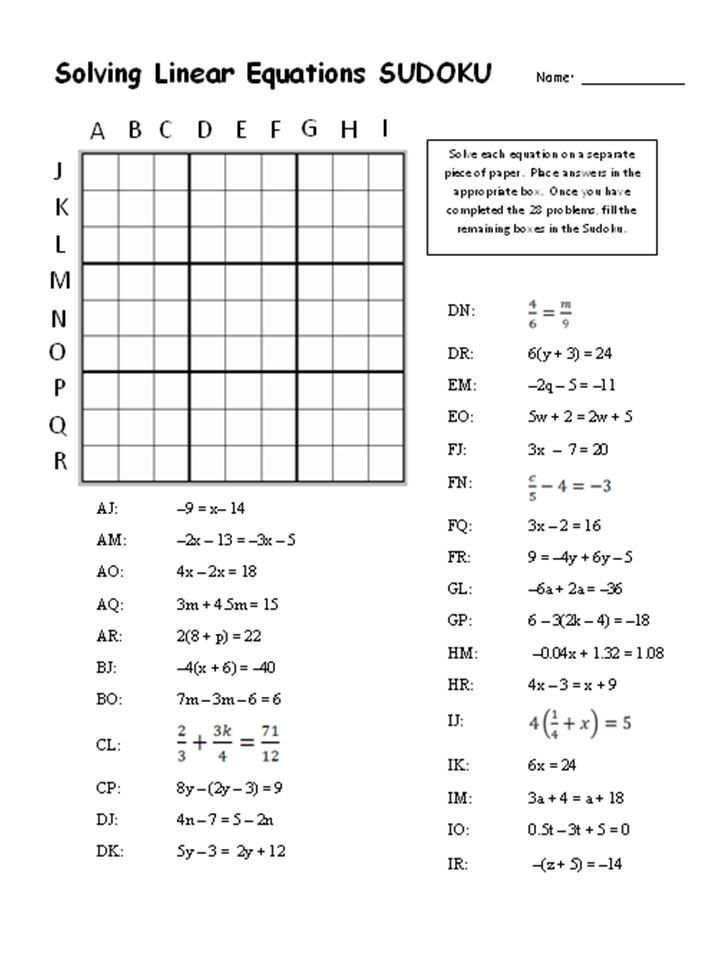 Grade 9 9th Grade Literal Equations Worksheet Kiddo Worksheet