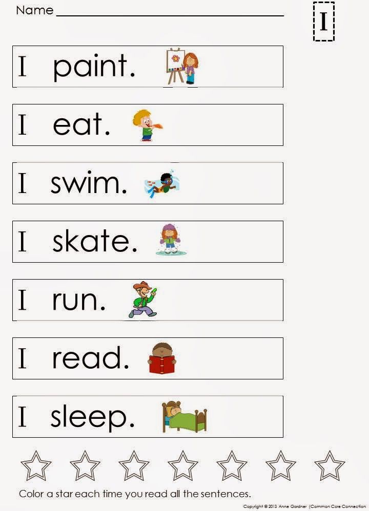 Simple sentences for kids Поиск в Google Sight words kindergarten