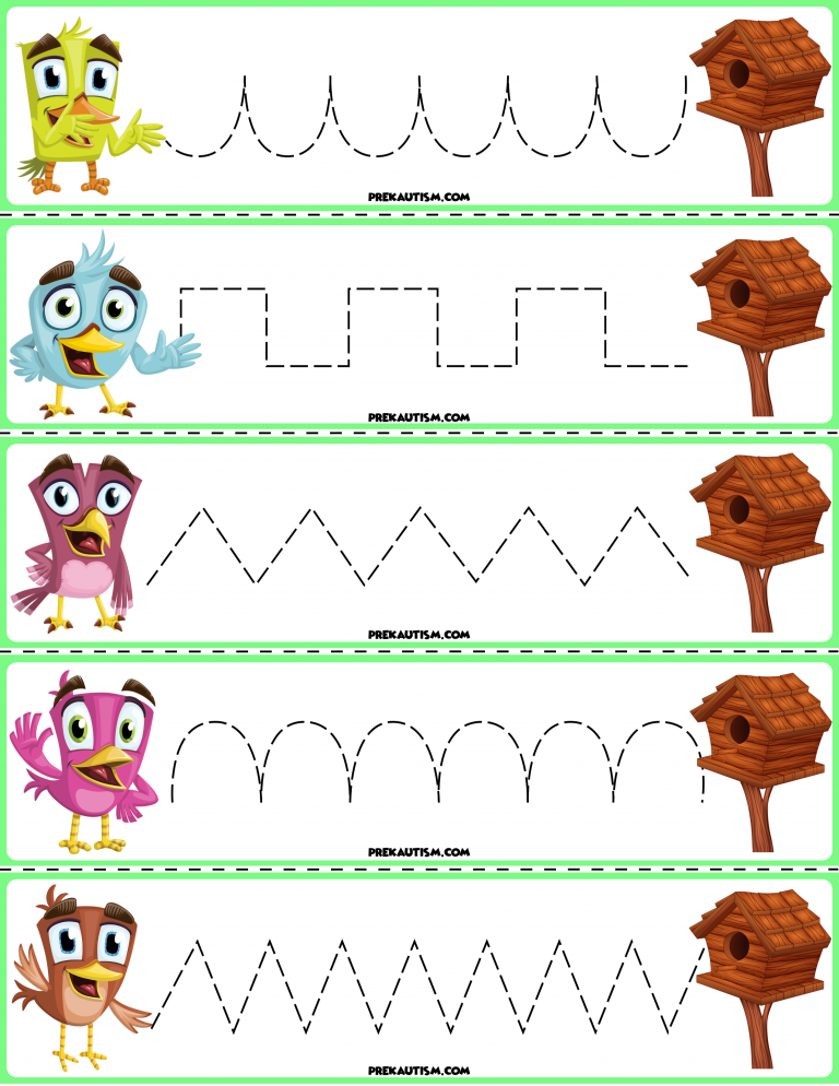 Pattern Tracing Worksheets & Activities Tracing worksheets preschool