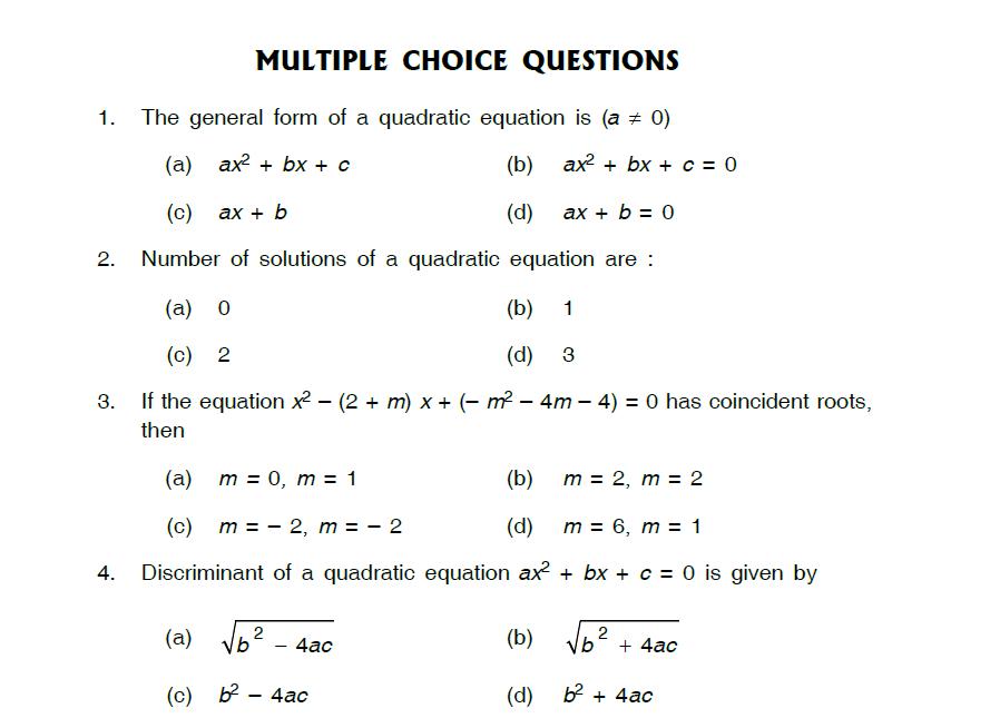 Solving Quadratic Equations Practice Worksheet Answers Practice