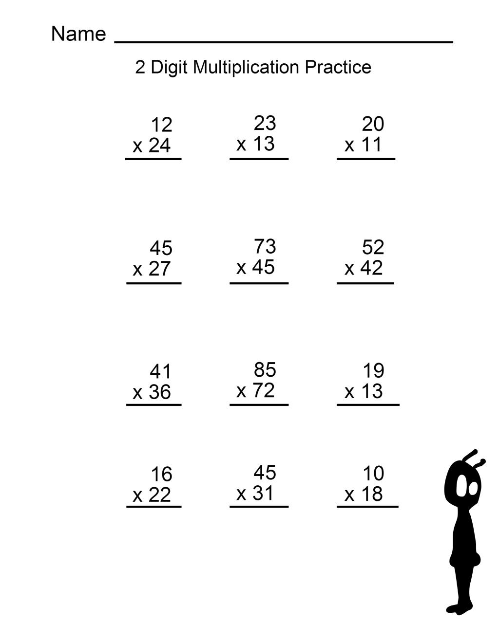 Free Printable 4Th Grade Multiplication Worksheets Grade 4 / Free